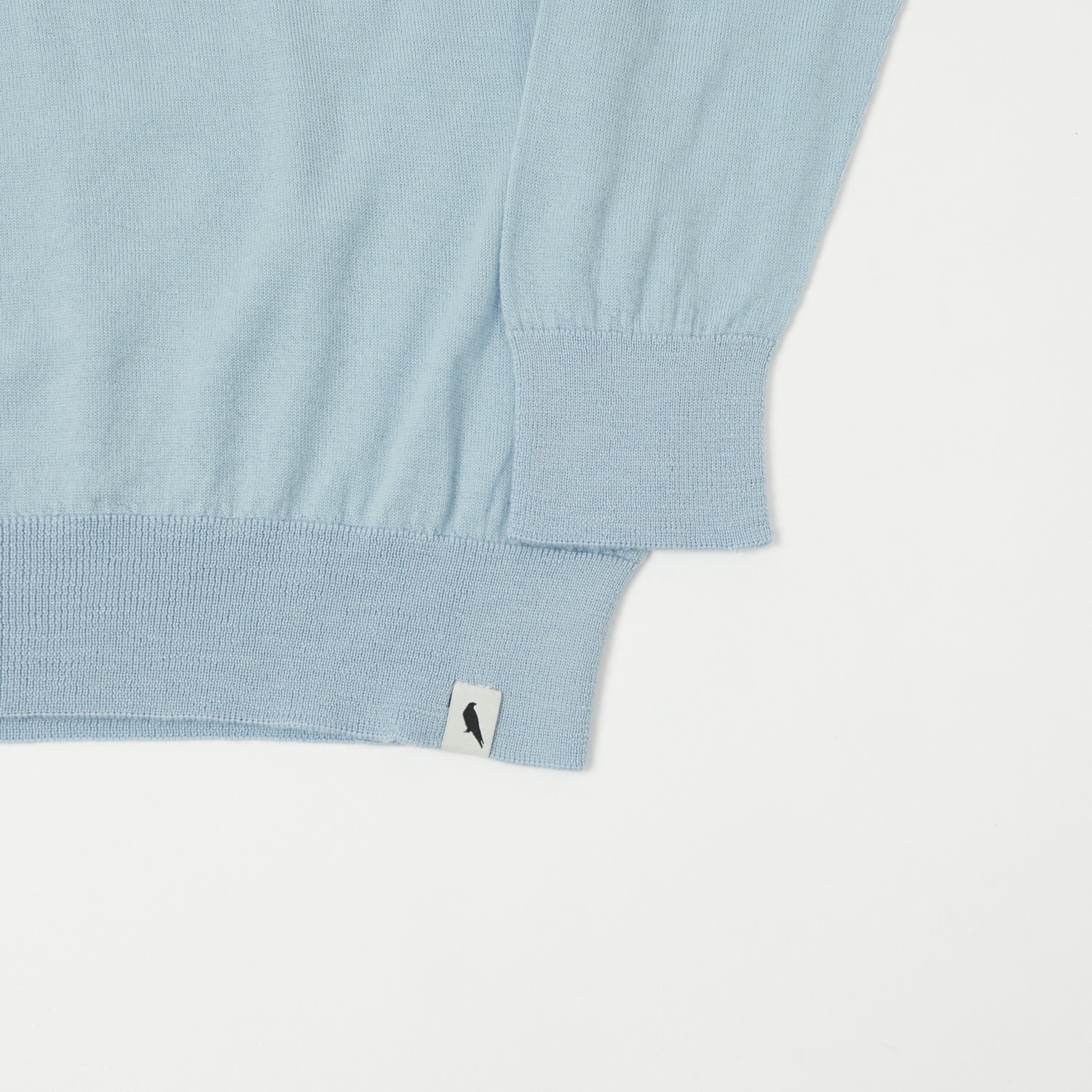 Peregrine Long Sleeve Wool Polo Shirt - Ocean