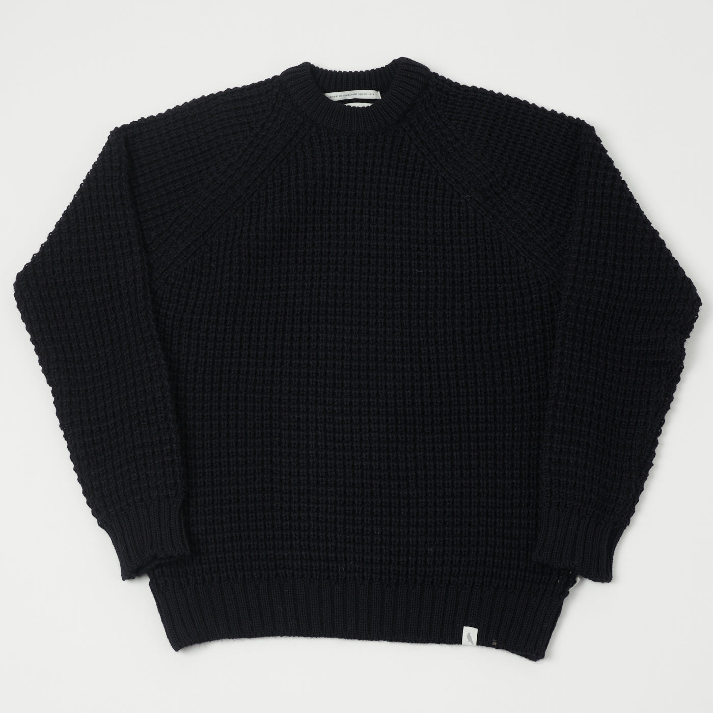 Peregrine Waffle Knit Jumper - Navy