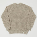 Peregrine Waffle Crew Neck Jumper - Skiddaw