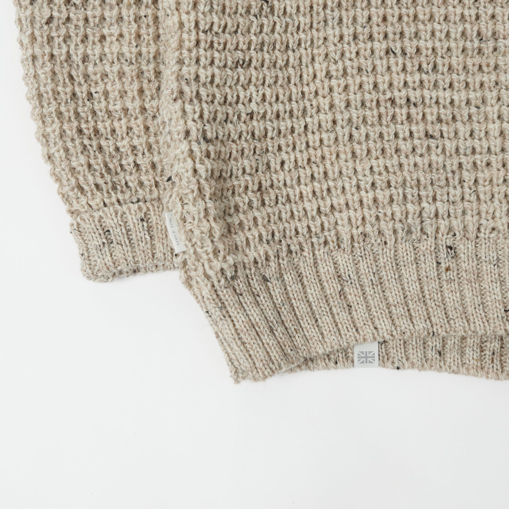 Peregrine Waffle Knit Shawl Collar Cardigan - Skiddaw