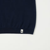 Peregrine Winchester Knitted Polo Shirt - Navy