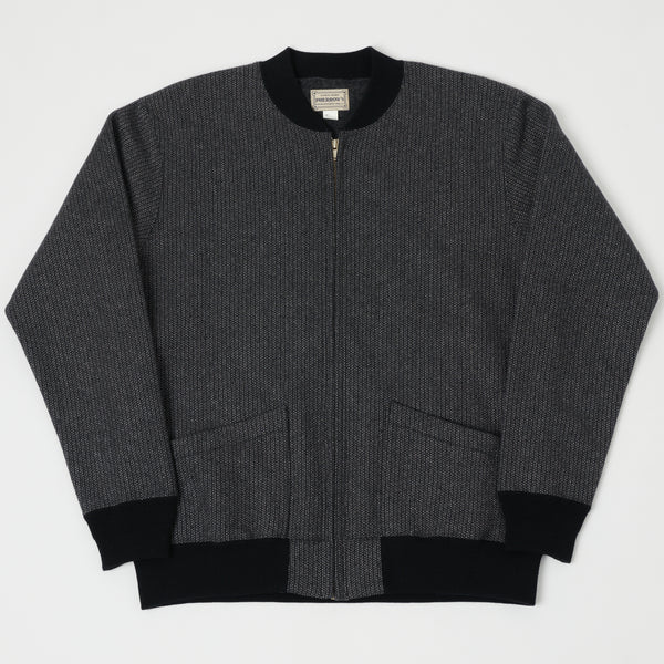 Pherrow's Full Zip Beach Cloth Cardigan - Charcoal