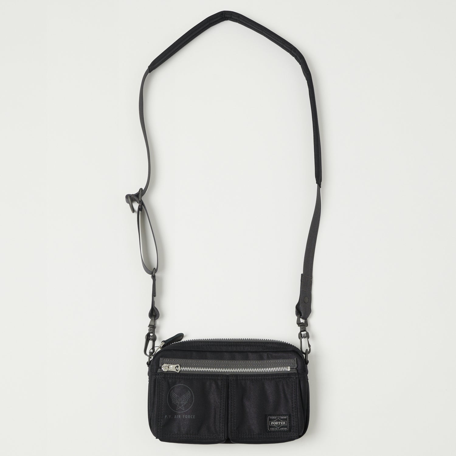 Porter-Yoshida & Co. Flying Ace 2Way Shoulder Bag - Black