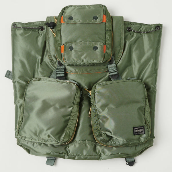 【PORTER / TANKER】SACKPACK：グリーンセージ　定価5.7万 PORTER / TANKER SACKPACK