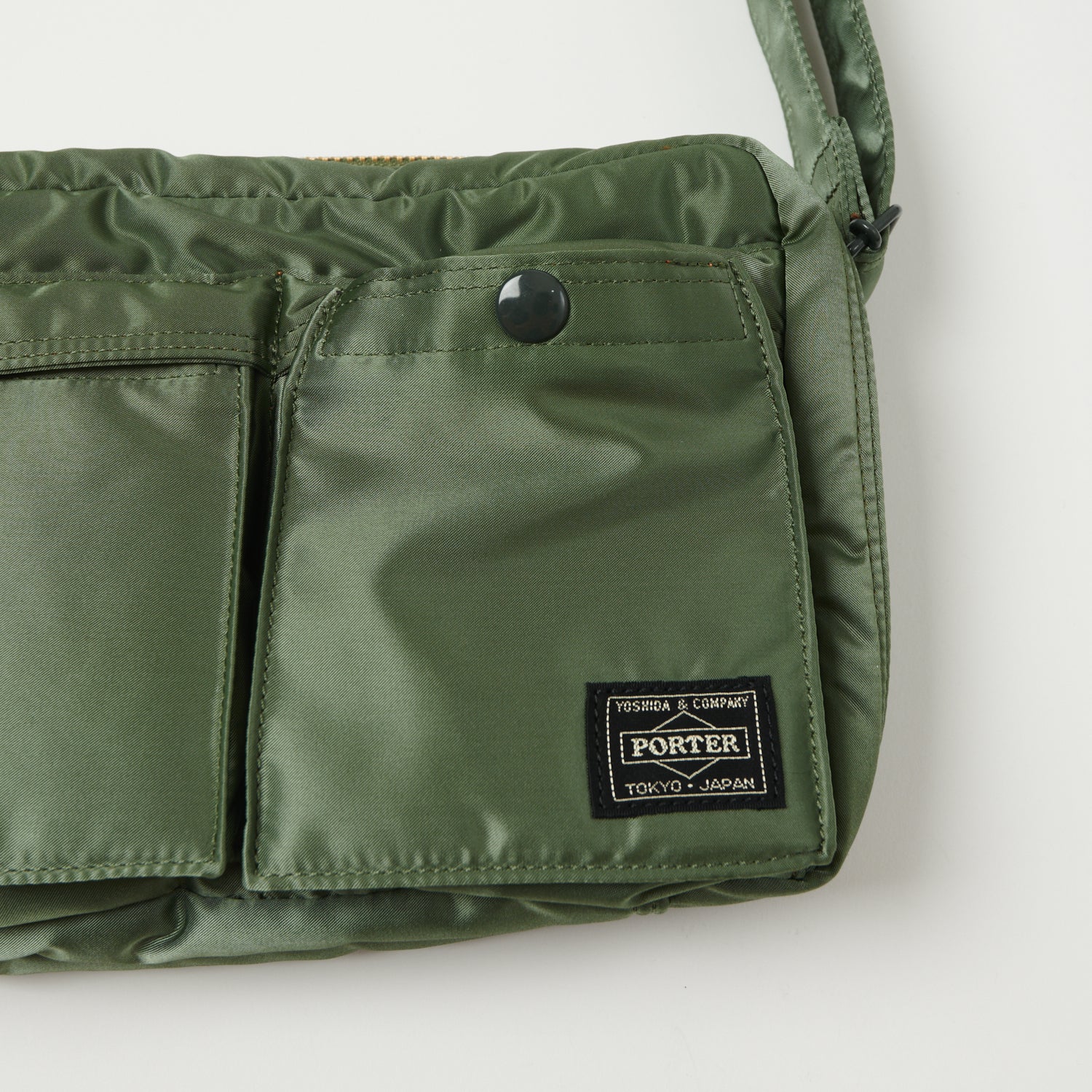 Porter-Yoshida & Co. Small Tanker Shoulder Bag - Sage Green