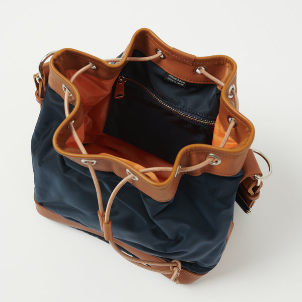 Porter-Yoshida & Co. Drawstring Bag (Small) - Navy