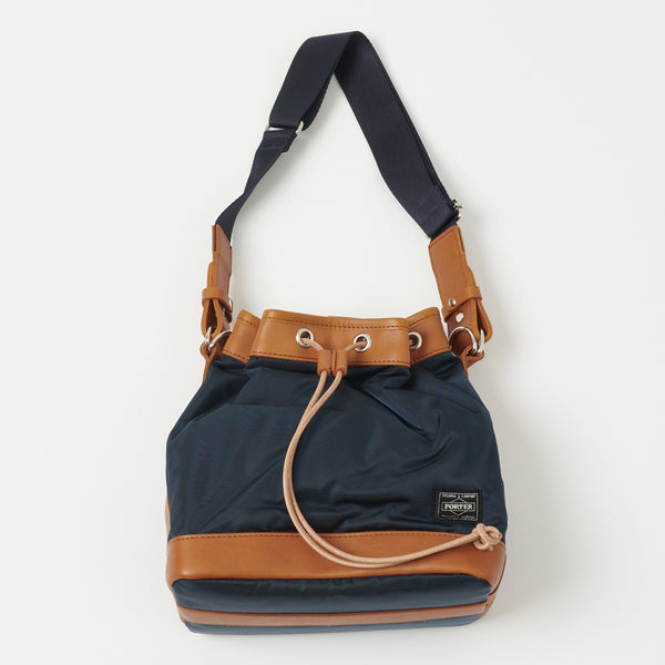 Porter-Yoshida & Co. Drawstring Bag (Small) - Navy