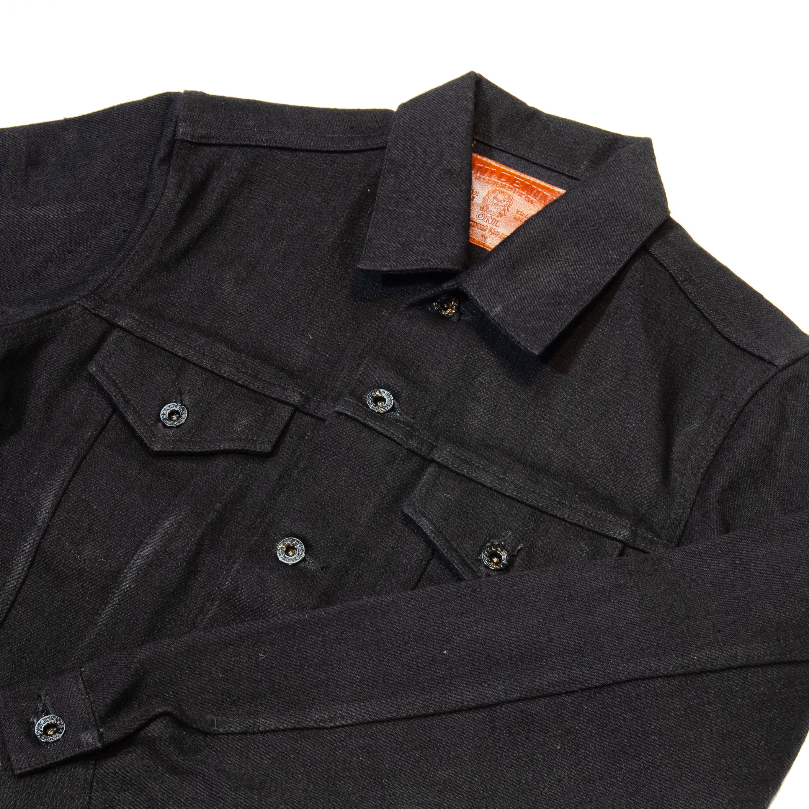 ONI Denim 02527ZR-BK Secret Denim Jacket - Black
