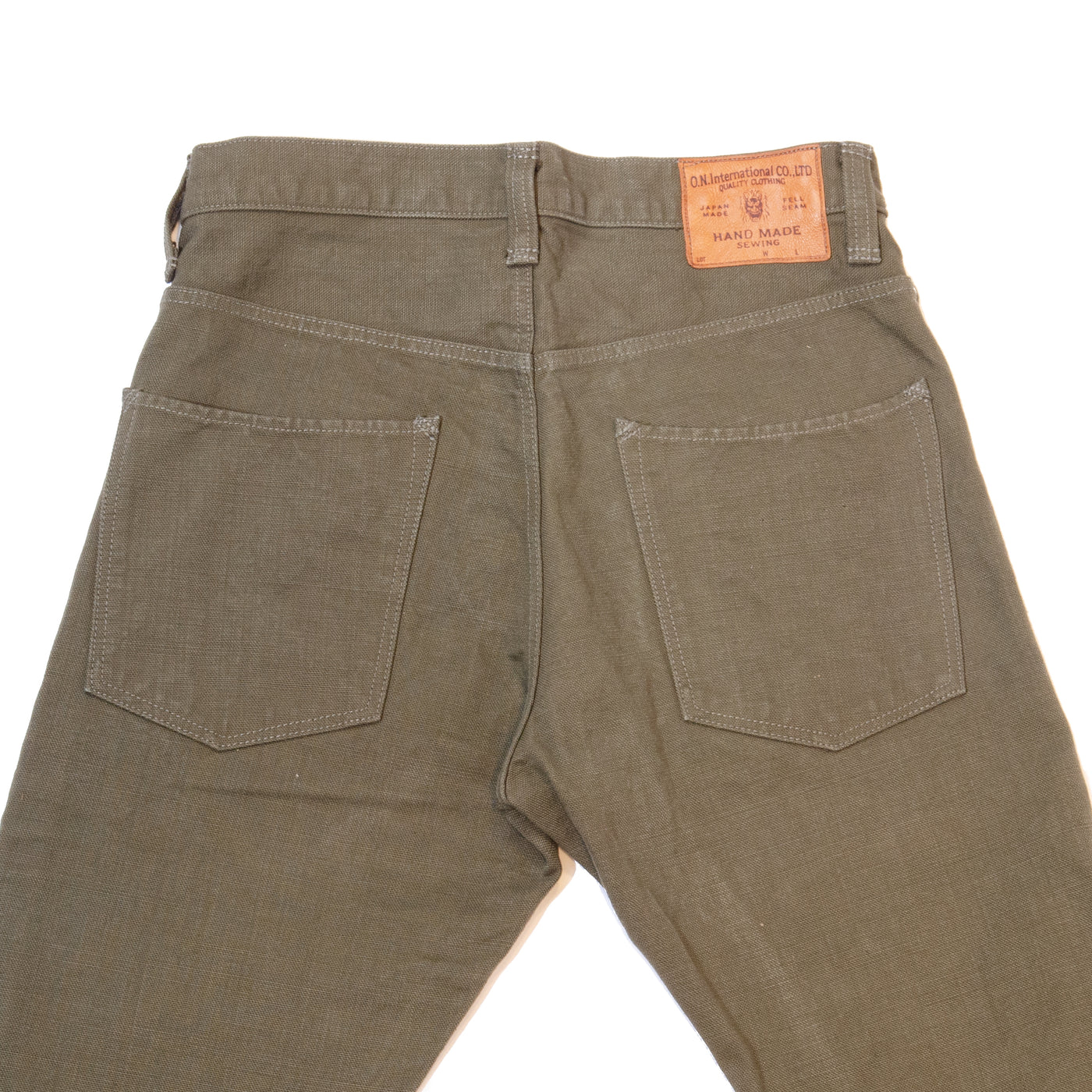 ONI Denim 932HM-HOX Handmade Regular Tapered Jean - Olive One Wash