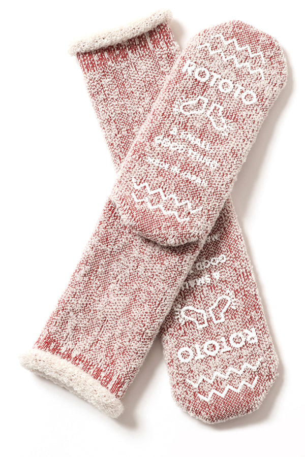 RoToTo Extra Fine Merino Wool Sock - Red/White