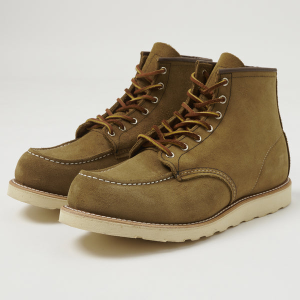 Red Wing 8881 6" Moc Toe Boots - Olive Mohave