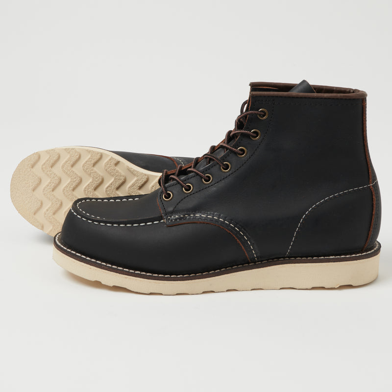 Red Wing 8849 6" Classic Moc Toe Boot - Black Prairie