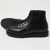 Red Wing 8137 6" Moc Toe Boots - Triple Black