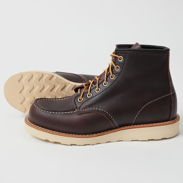 Red Wing 8847 6-Inch Moc Toe Boots - Black Cherry Excalibur