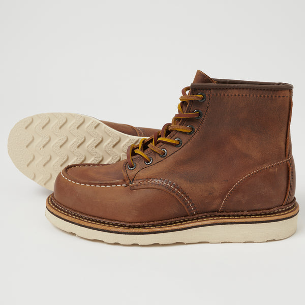 Red Wing 1907 6" Classic Moc Toe Boots - Copper Rough & Tough