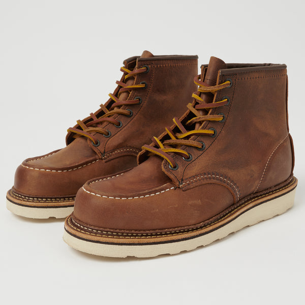 Red Wing 1907 6" Classic Moc Toe Boots - Copper Rough & Tough