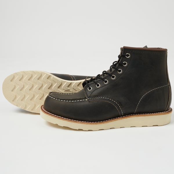 Red Wing 8890 6" Classic Moc Toe Boot - Charcoal Rough & Tough