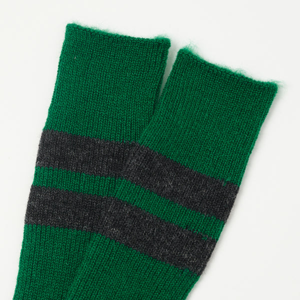 RoToTo Brushed Mohair Sock - Green