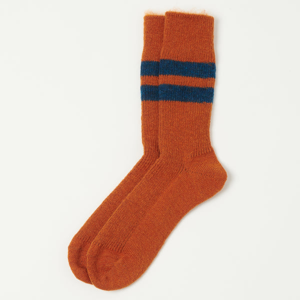 RoToTo Brushed Mohair Sock - Orange