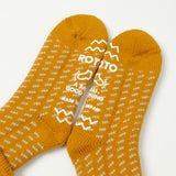 RoToTo Bird's Eye Comfy Room Sock - Dark Yellow