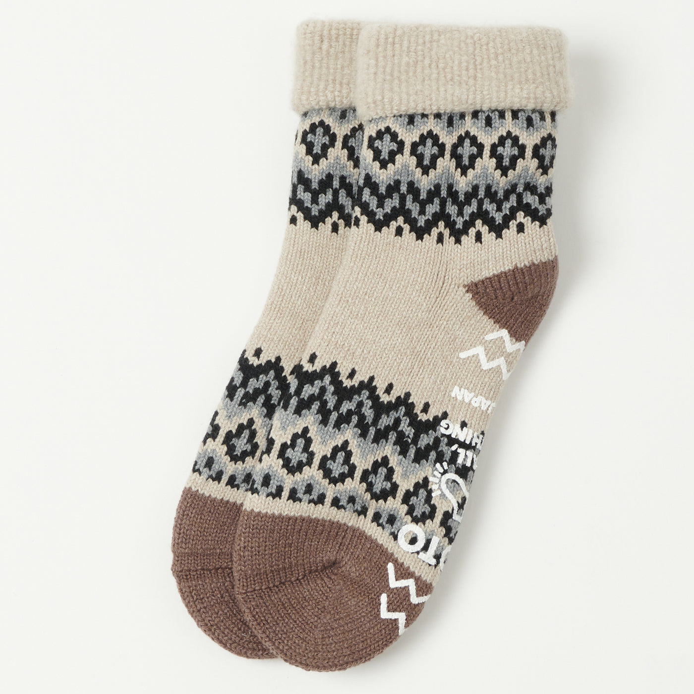 RoToTo Nordic Comfy Room Sock - Ivory