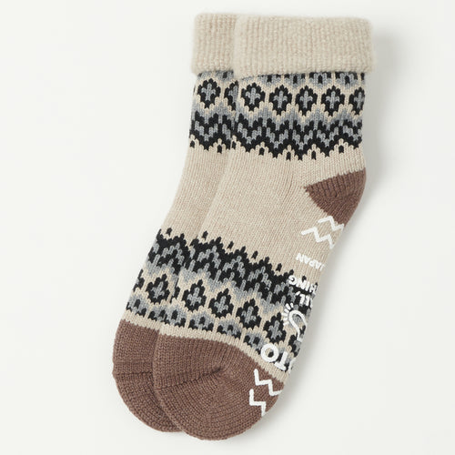 RoToTo Nordic Comfy Room Sock - Ivory