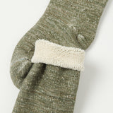 RoToTo Double Face Crew Sock - Army Green