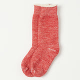 RoToTo Double Face Crew Sock - Red