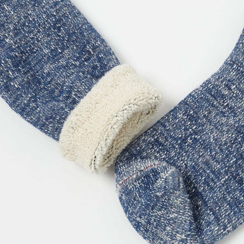 RoToTo Double Face Crew Sock - Deep Ocean