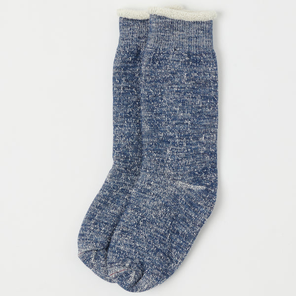 RoToTo Double Face Crew Sock - Deep Ocean