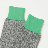 RoToTo Double Face Crew Sock - Mint/Grey