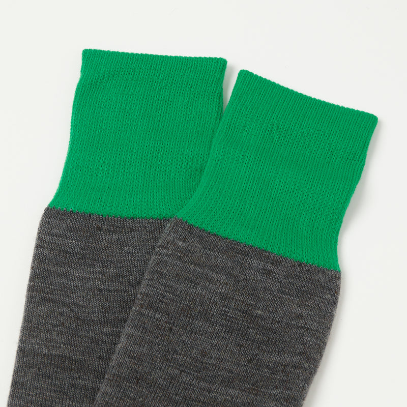 RoToTo Hybrid Boot Sock - Green/Dark Grey