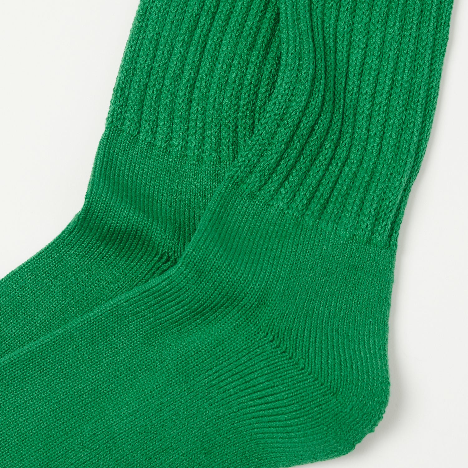 RoToTo Loose Pile Crew Sock - Green