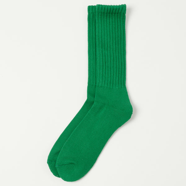 RoToTo Loose Pile Crew Socks - Green