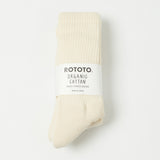 RoToTo Organic Daily 3-Pack Sock - Ecru