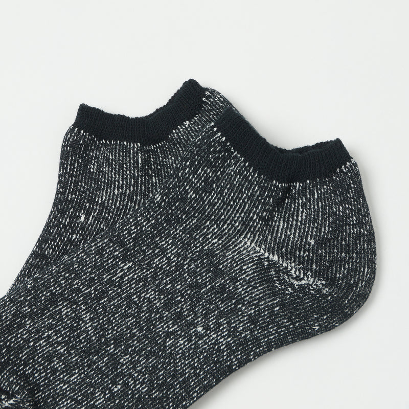 RoToTo Washi Pile Short Sock - Black