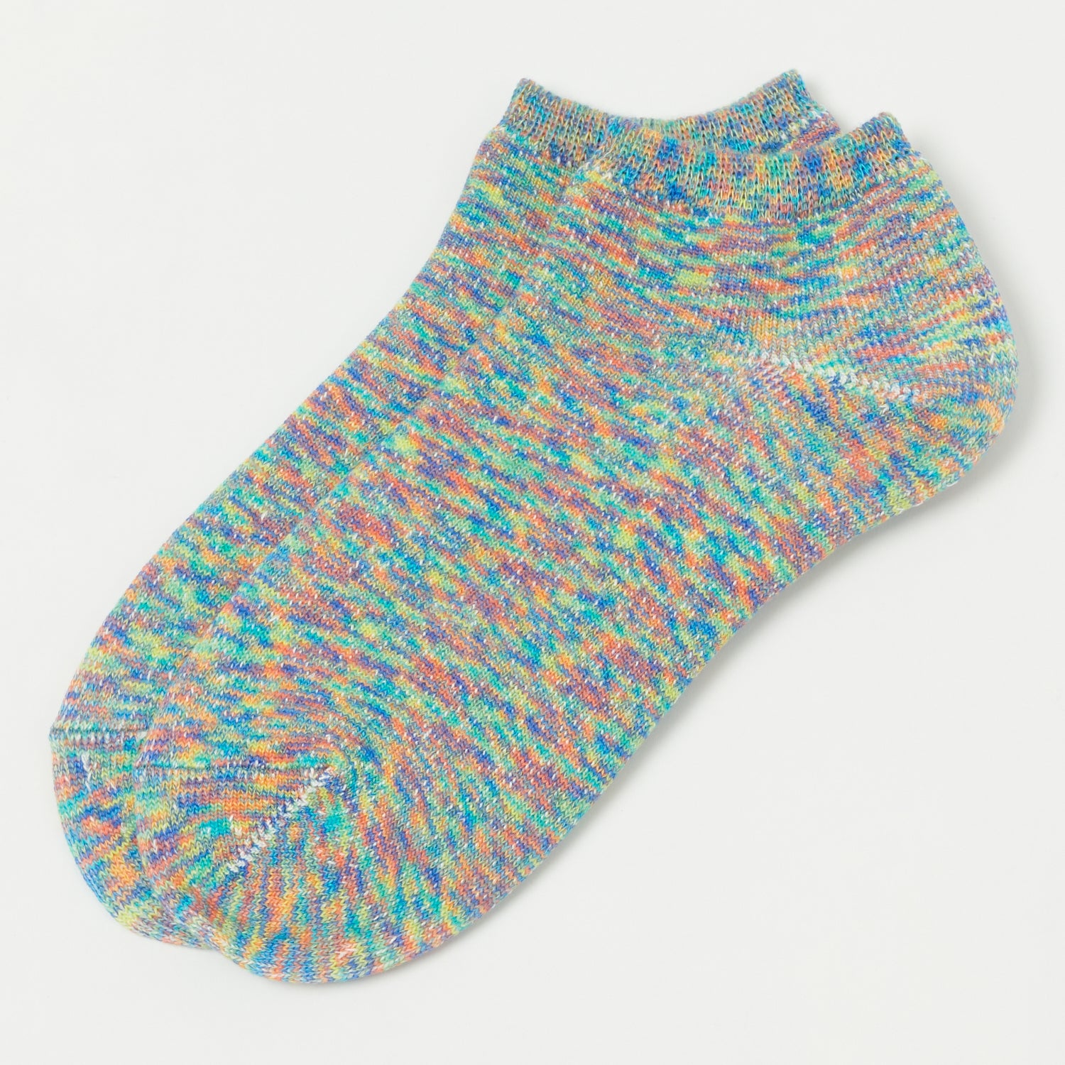 RoToTo Washi Pile Short Sock Kasuri - Bloom