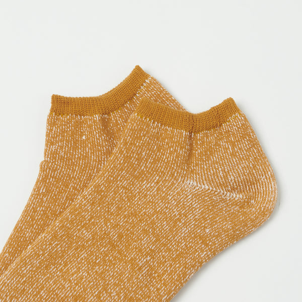 RoToTo Washi Pile Short Sock - Dark Yellow