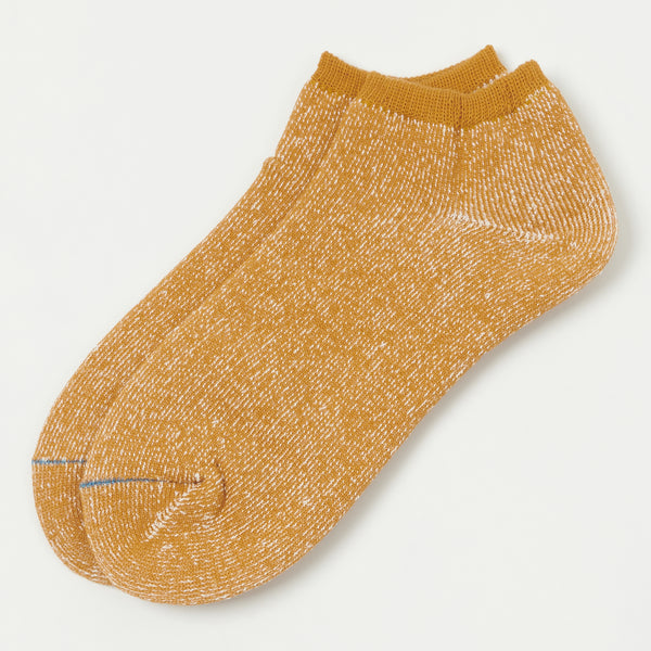 RoToTo Washi Pile Short Sock - Dark Yellow