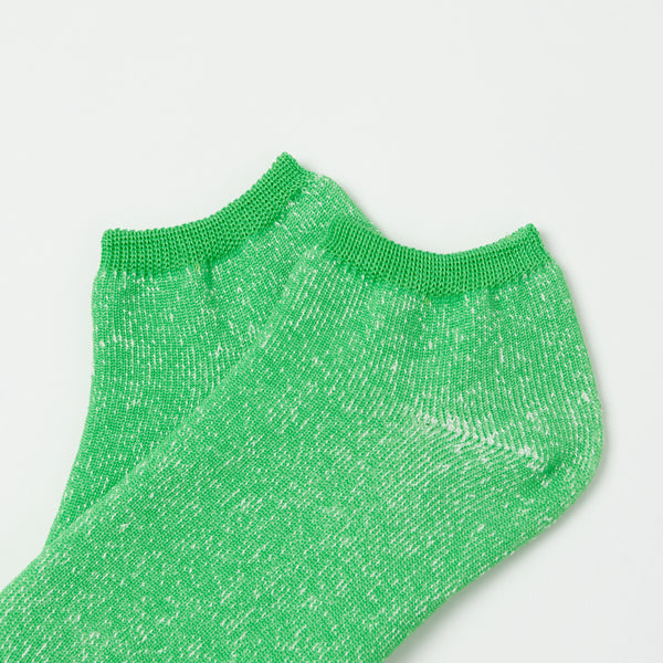 RoToTo Washi Pile Short Sock Neon - Neon Green