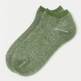 RoToTo Washi Pile Short Sock - Olive Green