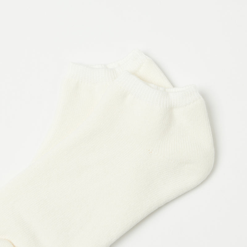 RoToTo Washi Pile Short Sock - White