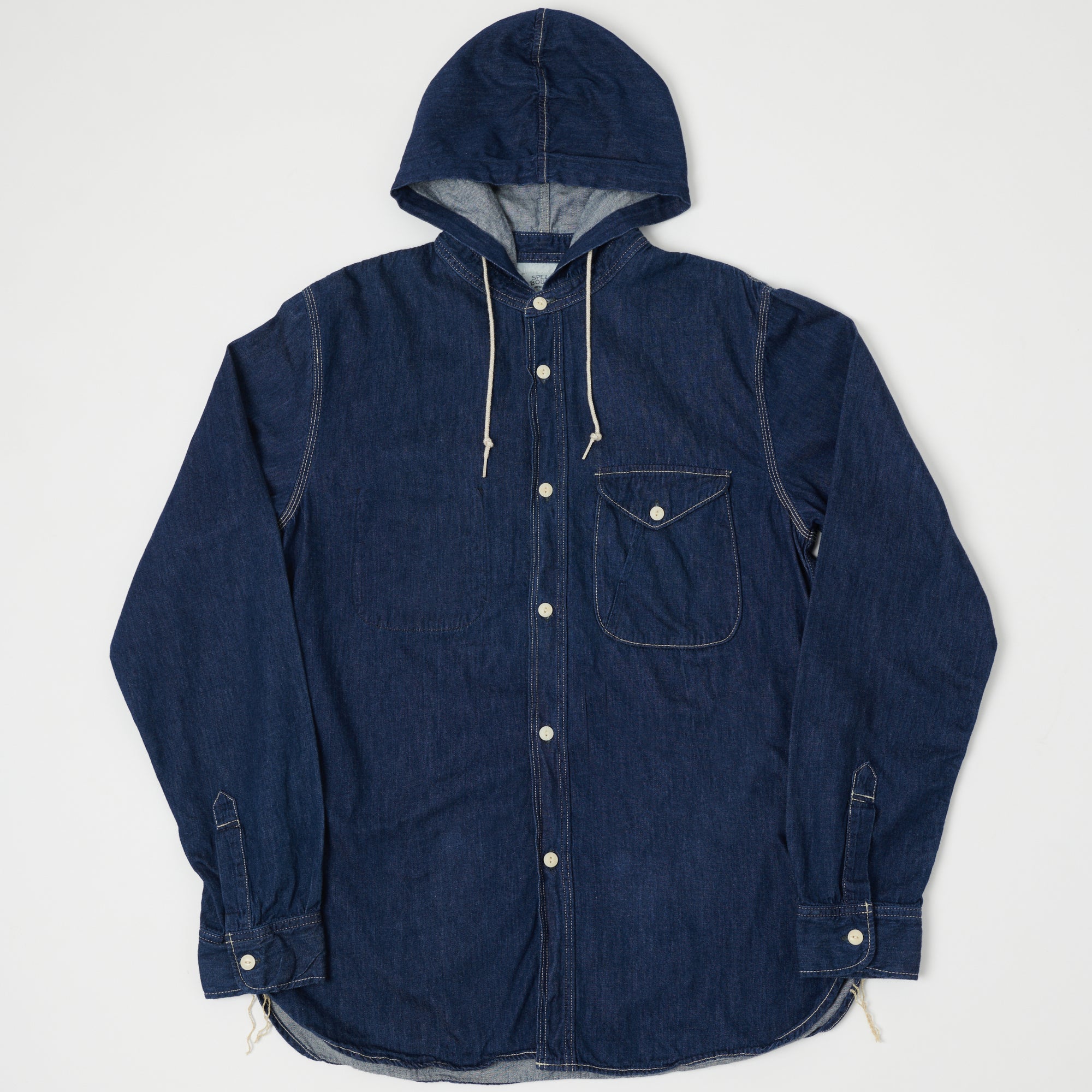 Spellbound 46-031E Hooded Denim Shirt - Indigo | SON OF A STAG