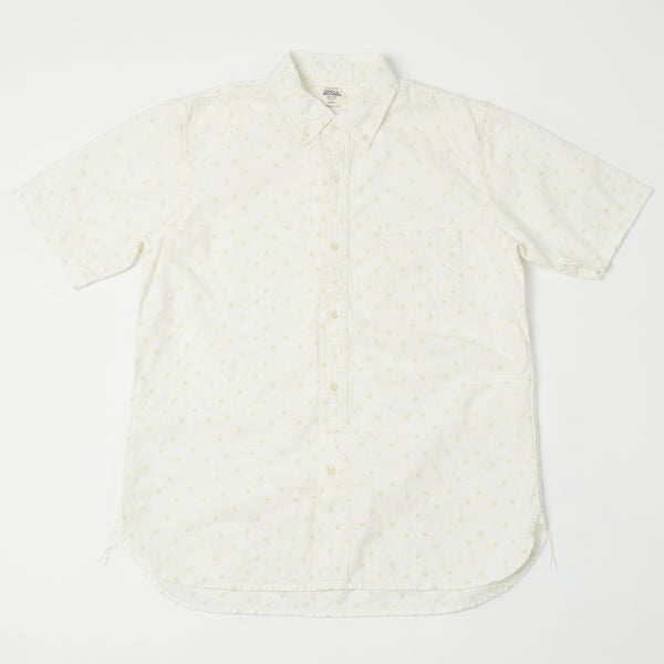 Spellbound 46-052E Embroidered Short Sleeve Shirt - White