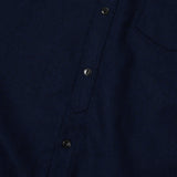 Spellbound 46-126W Wool Button Down Shirt - Navy