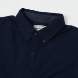 Spellbound 46-126W Wool Button Down Shirt - Navy