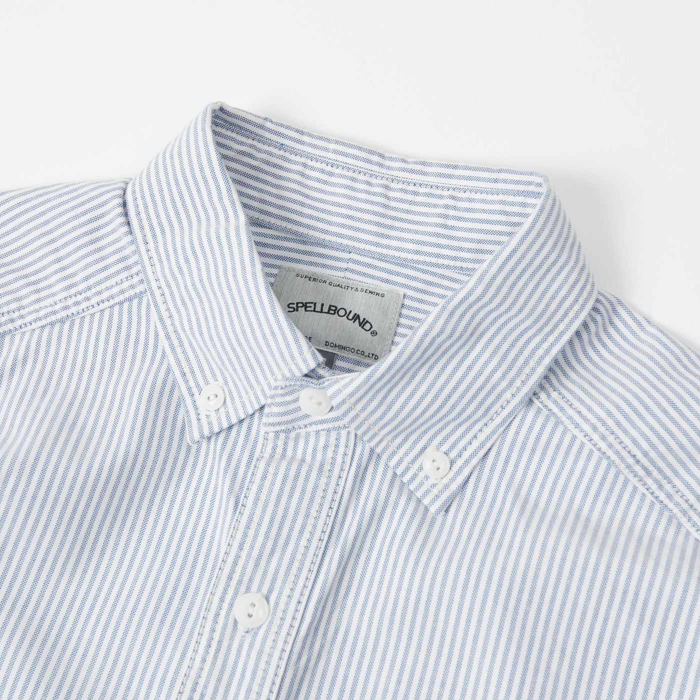 Spellbound Button Down Oxford Shirt - Blue Stripe