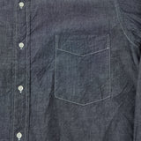Spellbound 46-229E Stand Collar Chambray Shirt - Navy