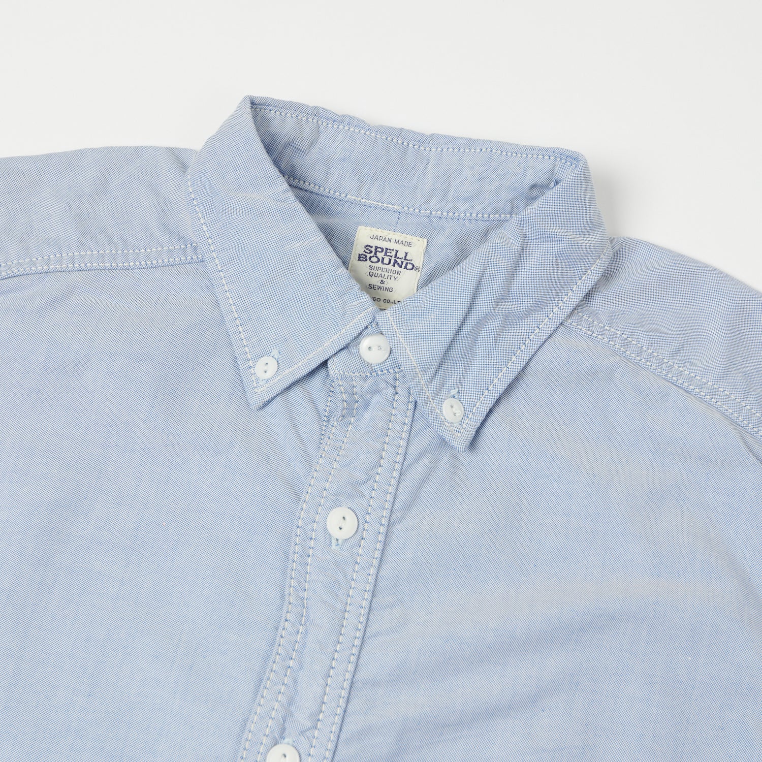 Spellbound Button Down Oxford Shirt - Blue
