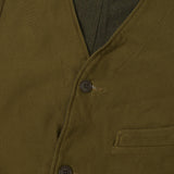 Spellbound 48-401W Wool Military Vest - Olive